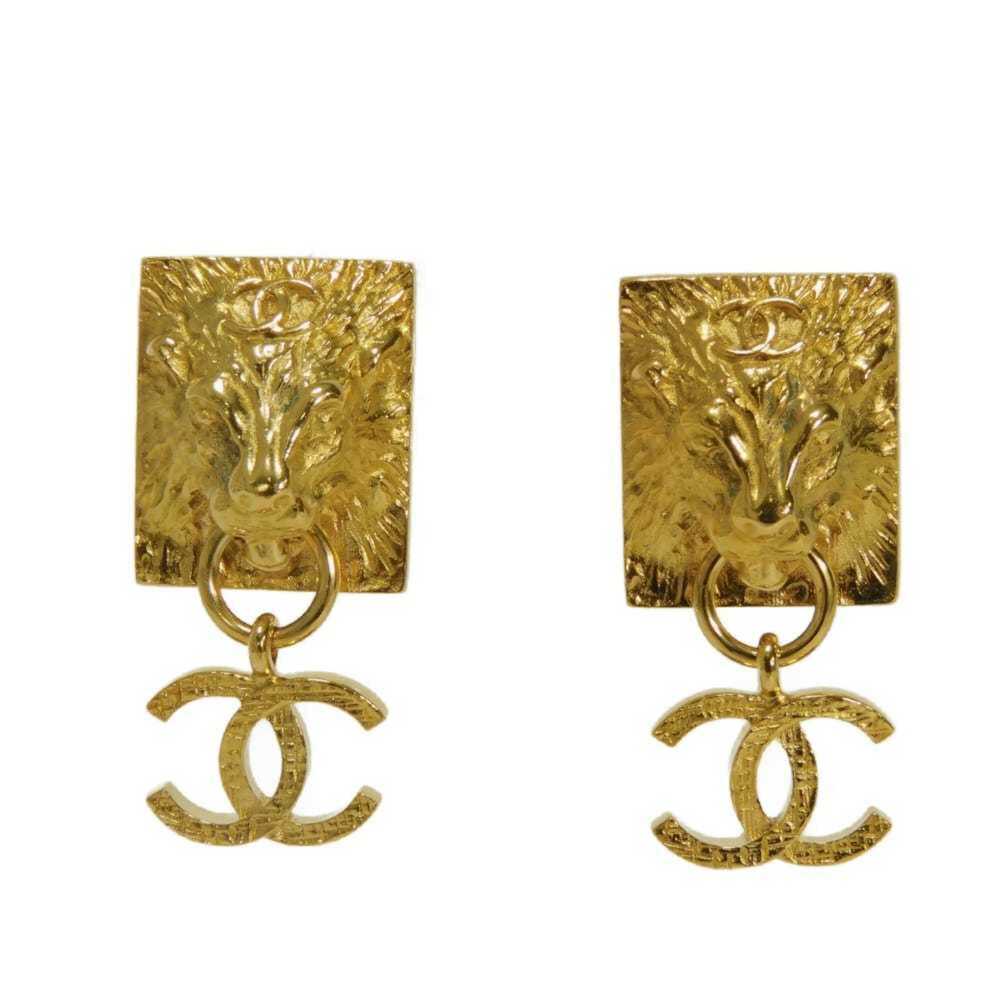 Chanel Cc Logo Stud Earrings Metal #336405C88B